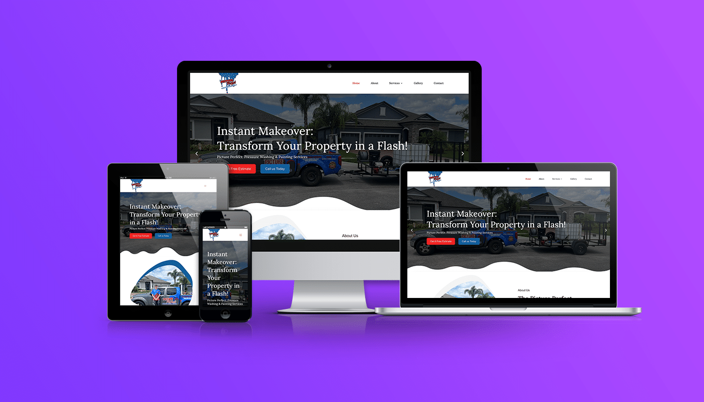 Website Design For House Pressure Washing Company