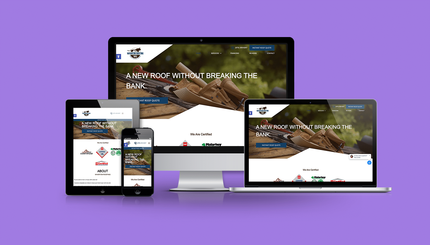 Website Design For Roofers Services