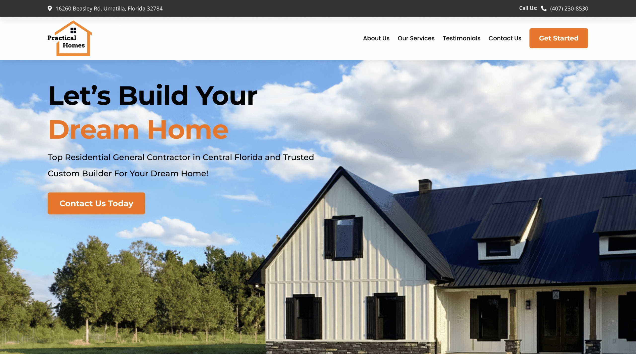 Practical Homes website