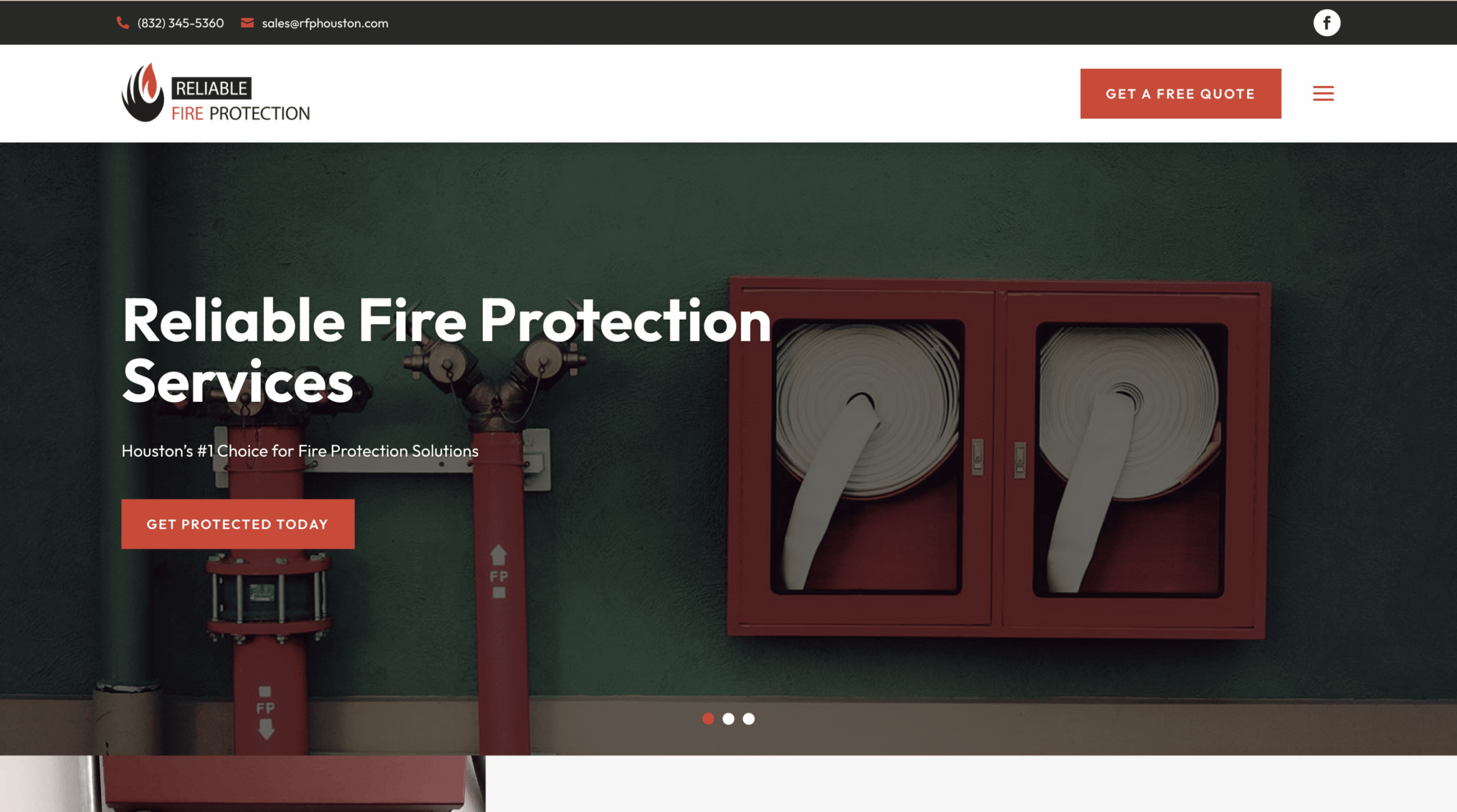 Reliable Fire Protection website