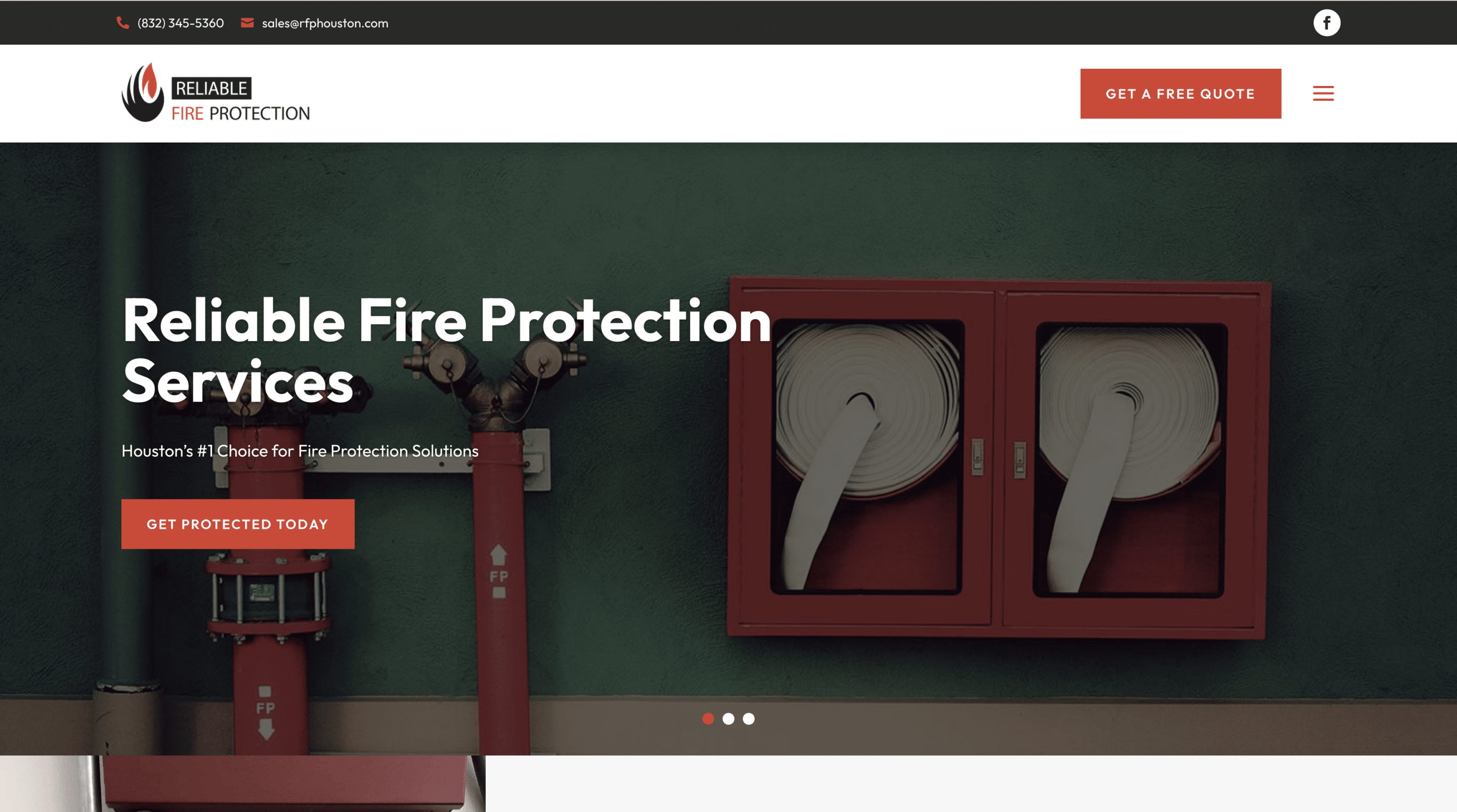 Reliable Fire Protection website