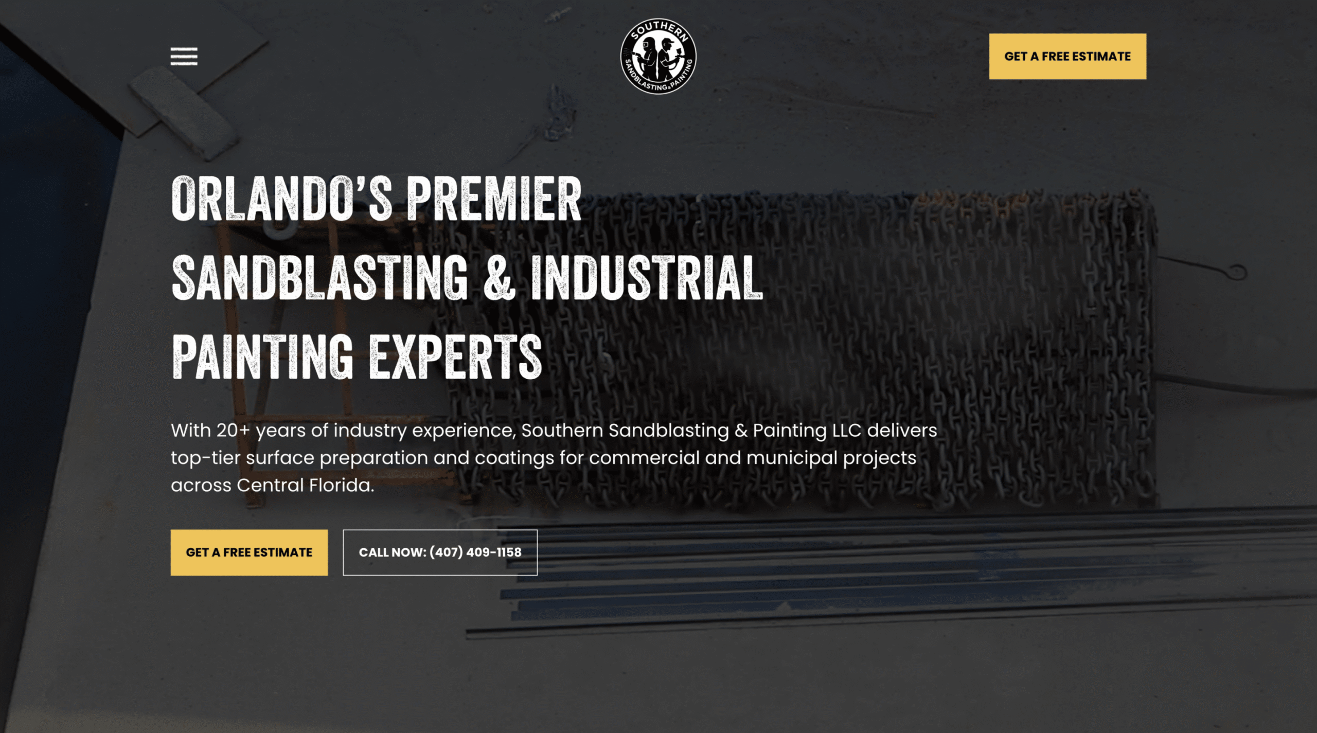 Southern Sandblasting & Painting website