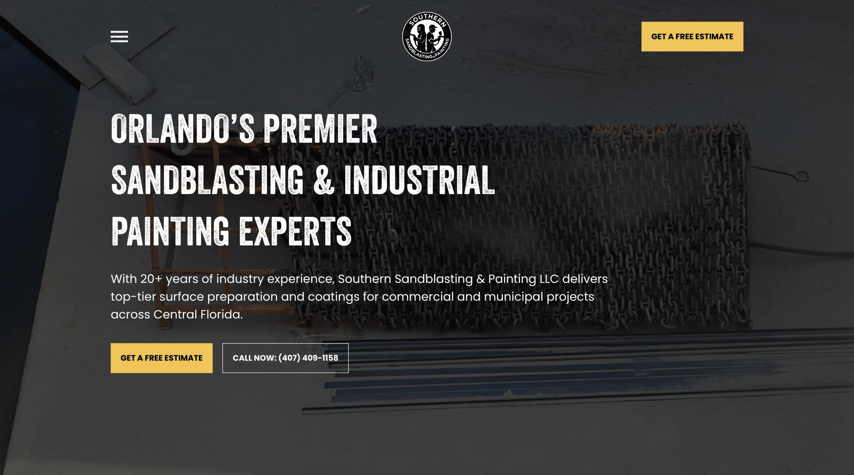 Southern Sandblasting & Painting website